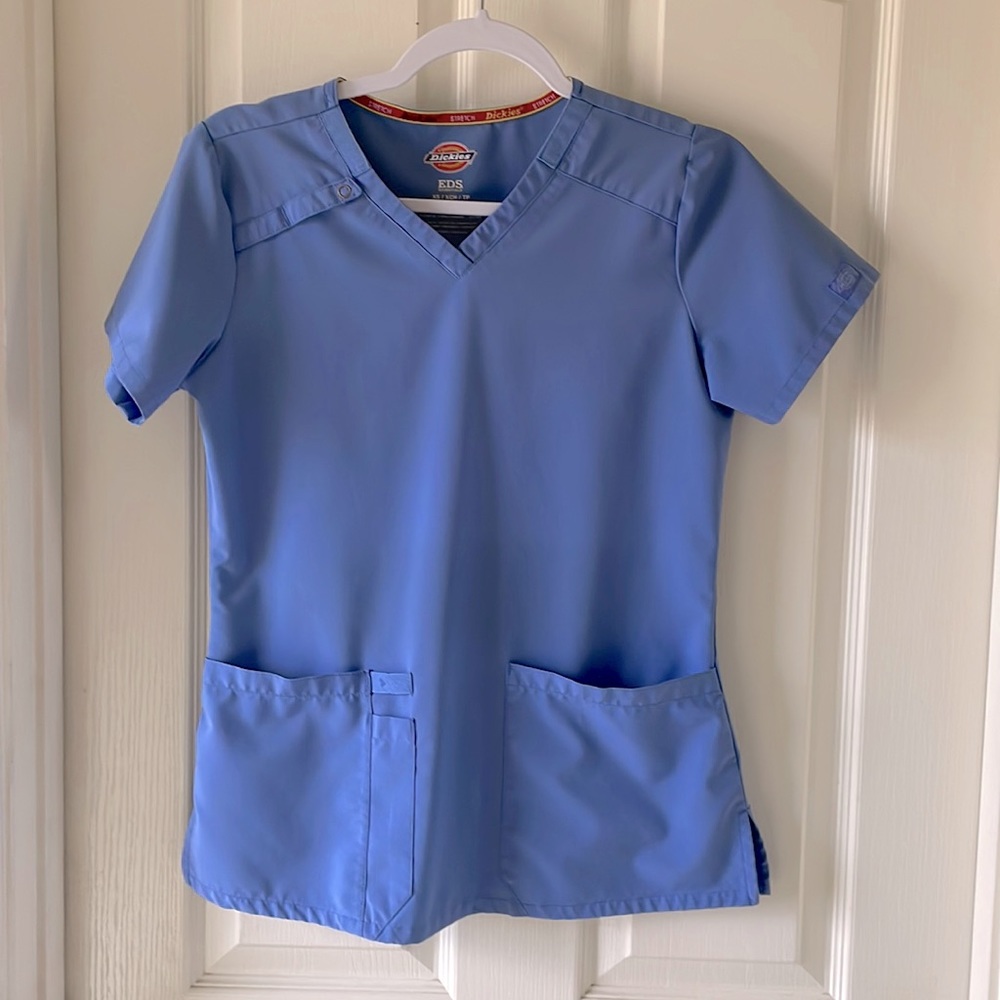 Womens Ceil blue dickies scrub set XS top Small/tall pants